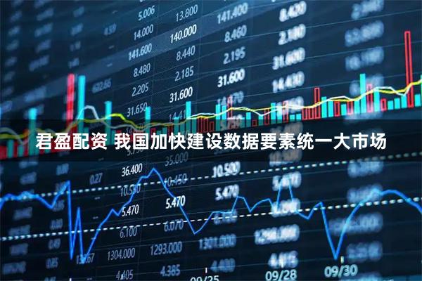 君盈配资 我国加快建设数据要素统一大市场