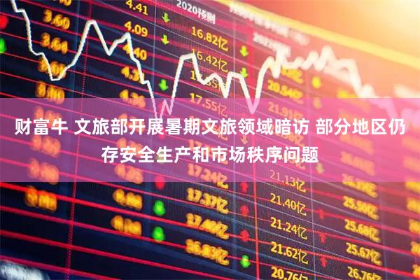 财富牛 文旅部开展暑期文旅领域暗访 部分地区仍存安全生产和市场秩序问题