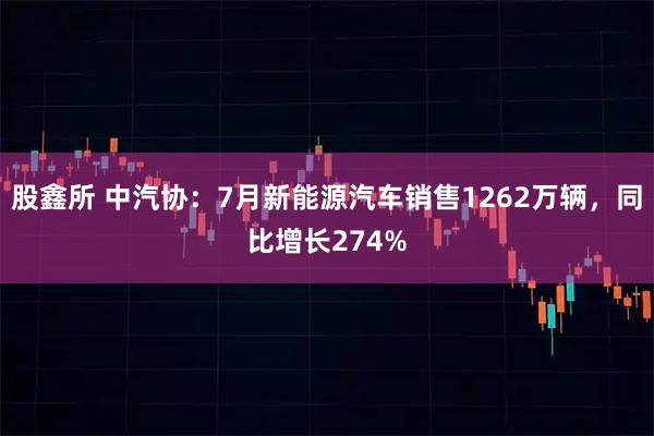 股鑫所 中汽协：7月新能源汽车销售1262万辆，同比增长274%