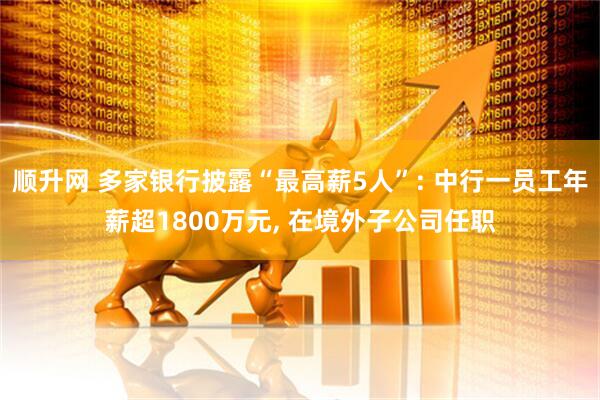 顺升网 多家银行披露“最高薪5人”: 中行一员工年薪超1800万元, 在境外子公司任职